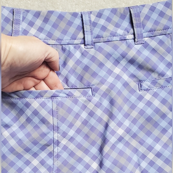 AUR lavender check golf/tennis skirt size 2 - Picture 5 of 7